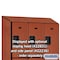 Salsbury Industries 3 Tier Designer Locker, 54"Wx76"Hx21"D, 9 Door, Cherry 18-23361CHE - alternate 6